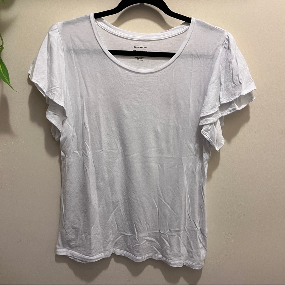 Banana Republic White Short Sleeve Top